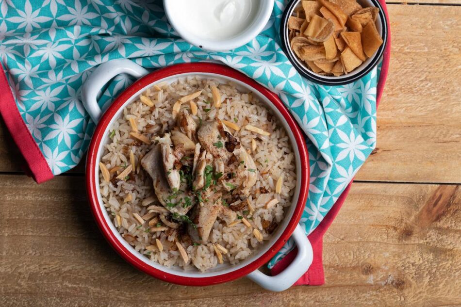 Fatet Chicken with Rice